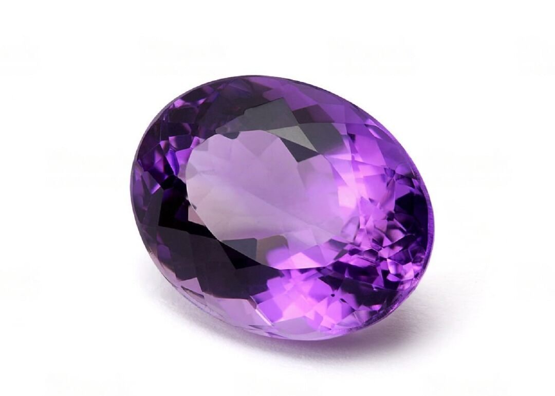 Amethyst the birthstone of people born on February and also Aquarius birthstone showing purple color