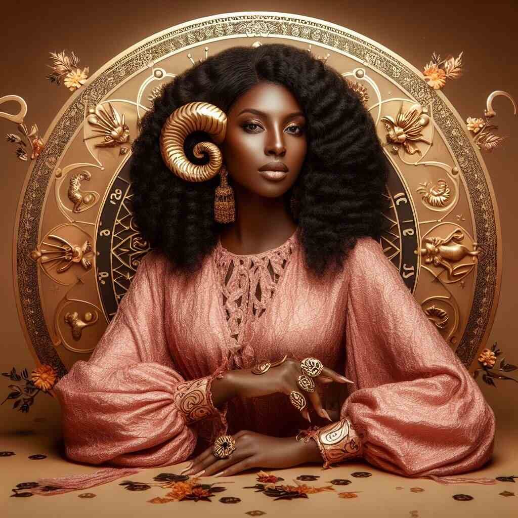 a woman embodying Aries zodiac sign