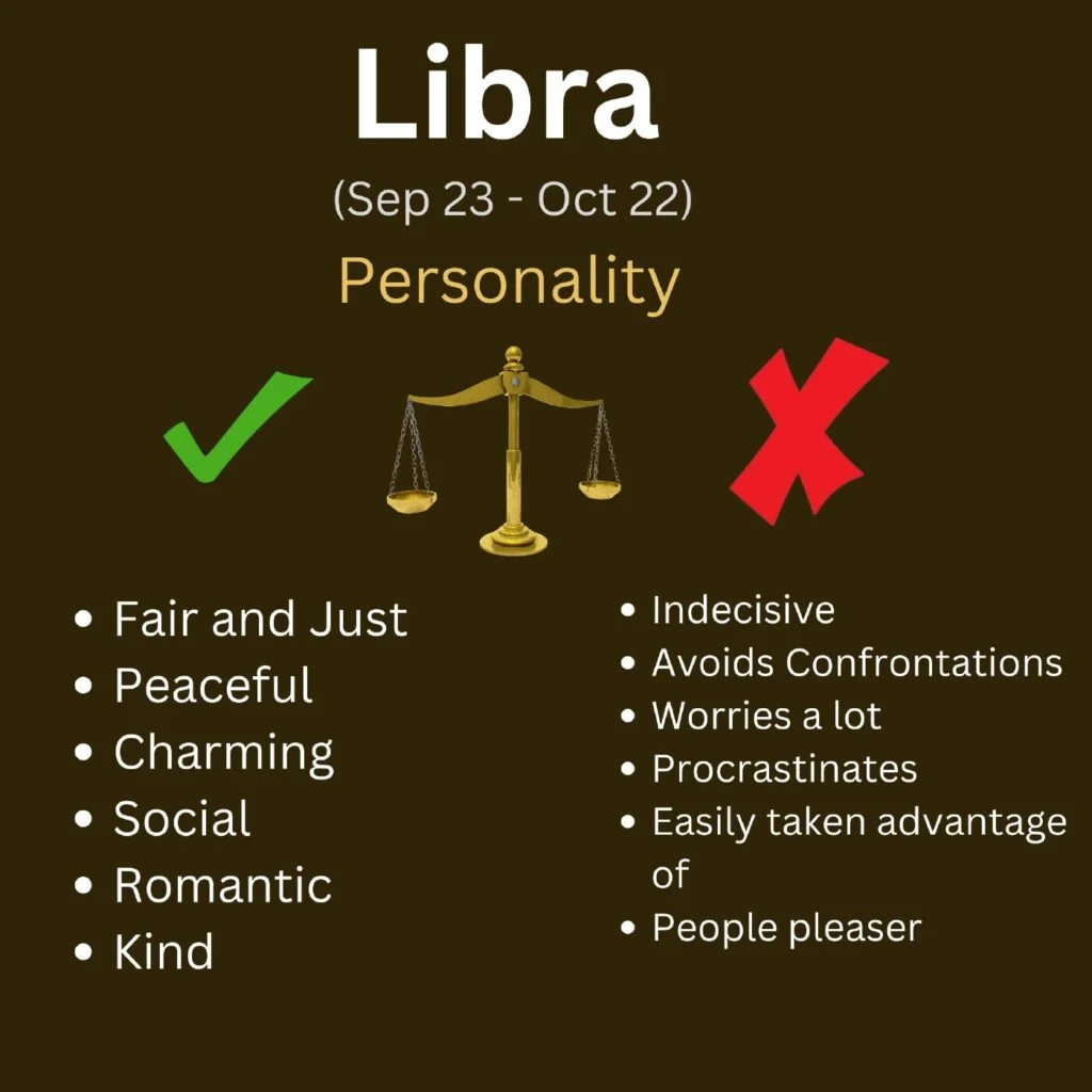 October Libra personality, both negative and positive traits